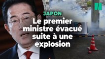 Au Japon, le Premier ministre japonais Fumio Kishida interrompu par une explosion