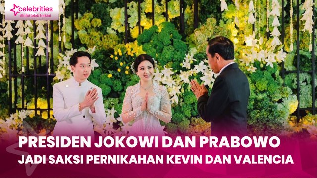 Presiden Jokowi dan Prabowo Jadi Saksi Pernikahan Kevin Sanjaya dan Valencia Tanoesoedibjo