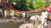 Setenta heridos y una niña muerta al derrumbarse un puente peatonal atestado de gente en India