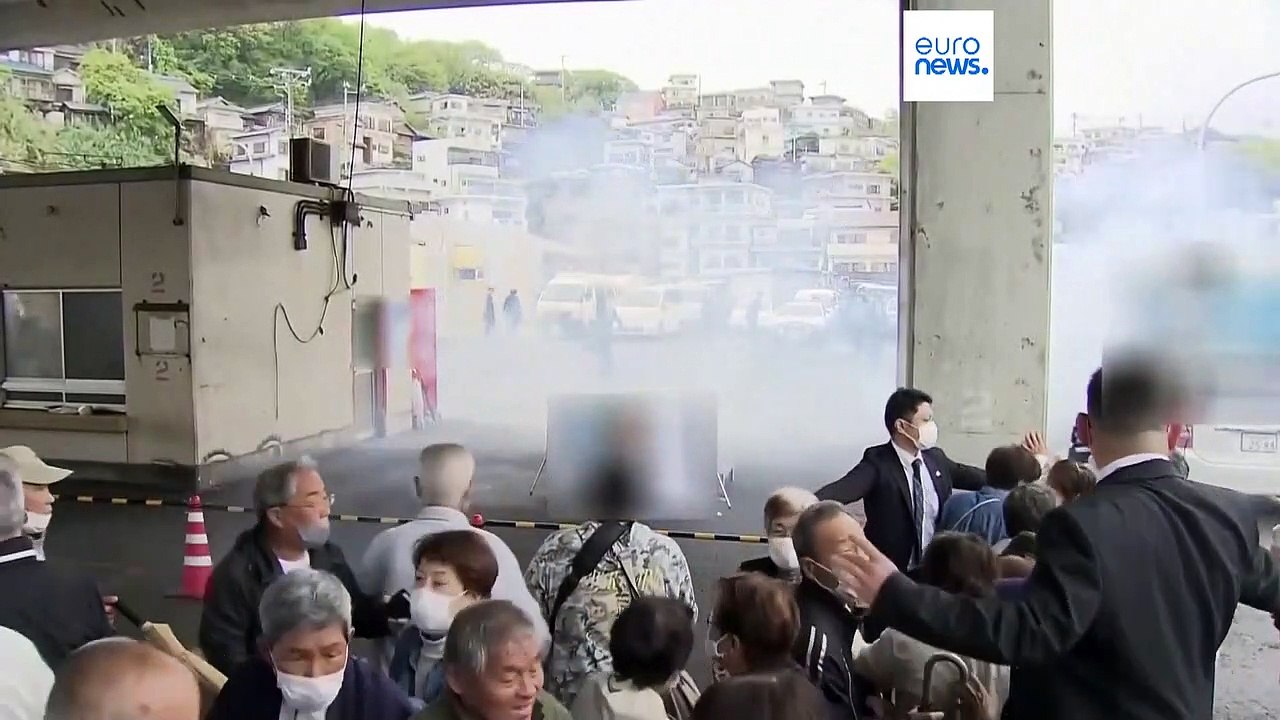 Explosion bei Wahlkampfautritt: Galt sie Japans Regierungschef Kishida?