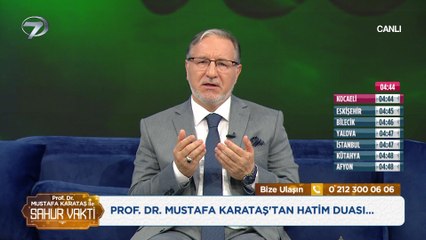 Prof. Dr. Mustafa Karataş ile Sahur Vakti - 15 Nisan 2023