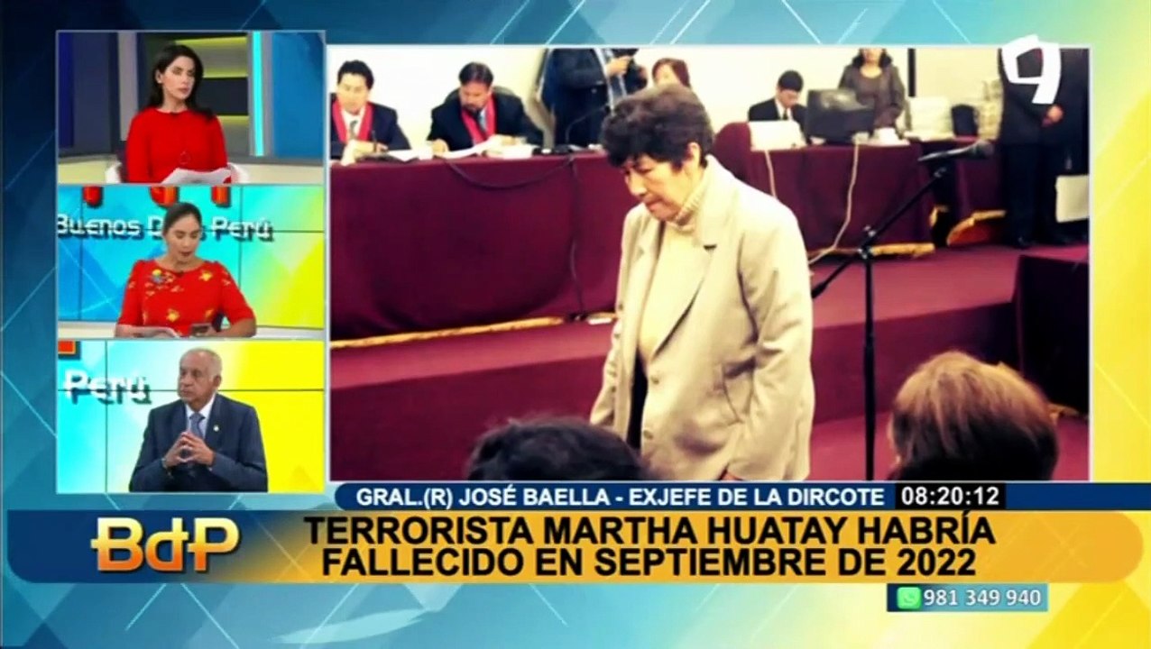 Baella sobre supuesta muerte de Martha Huatay: "Fiscalía debe promover una investigación desde Perú"