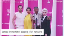 PHOTOS - Diane Leyre en robe fendue et dos nu interminable, Hélène Rollès très chic en look boyish à CanneSeries