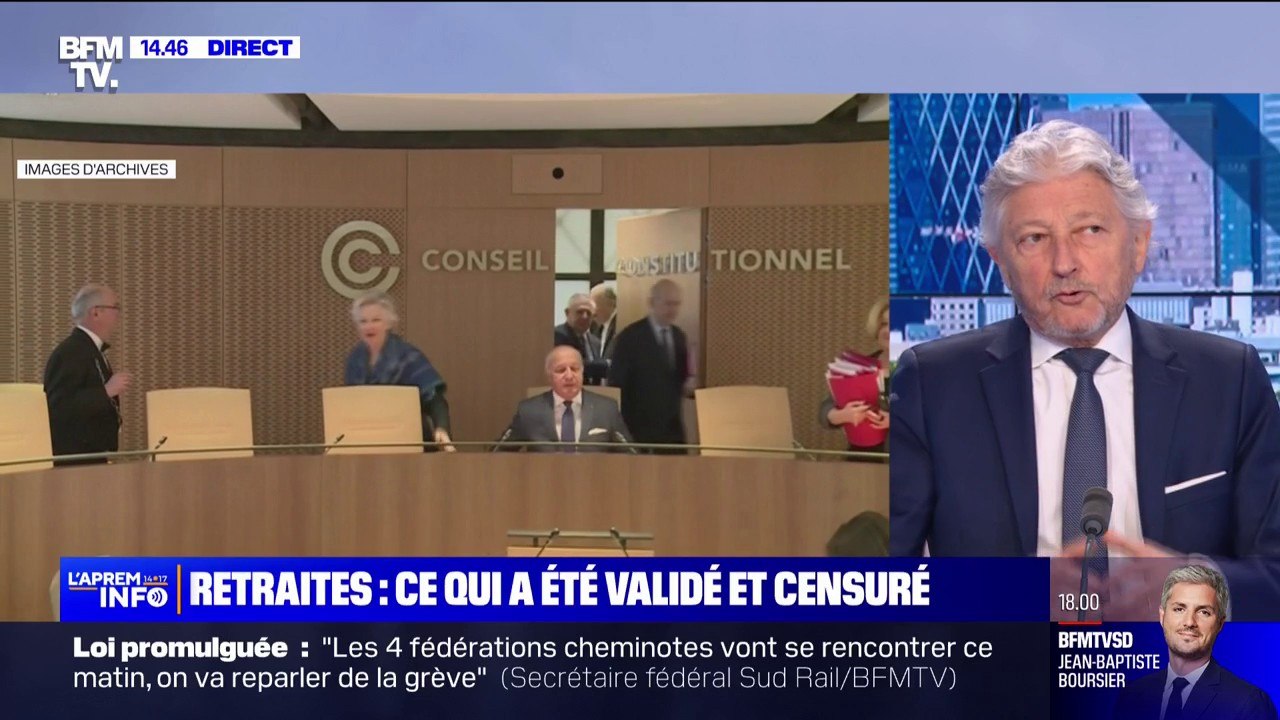Le constitutionnaliste, Dominique Rousseau, se dit "surpris" de la décision du Conseil constitutionnel sur la réforme des retraites