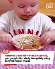 Hà Hồ rèn nết ăn cho Lisa - Leon: Cầm muỗng xúc thuần thục, bảo sao trộm vía lớn phổng