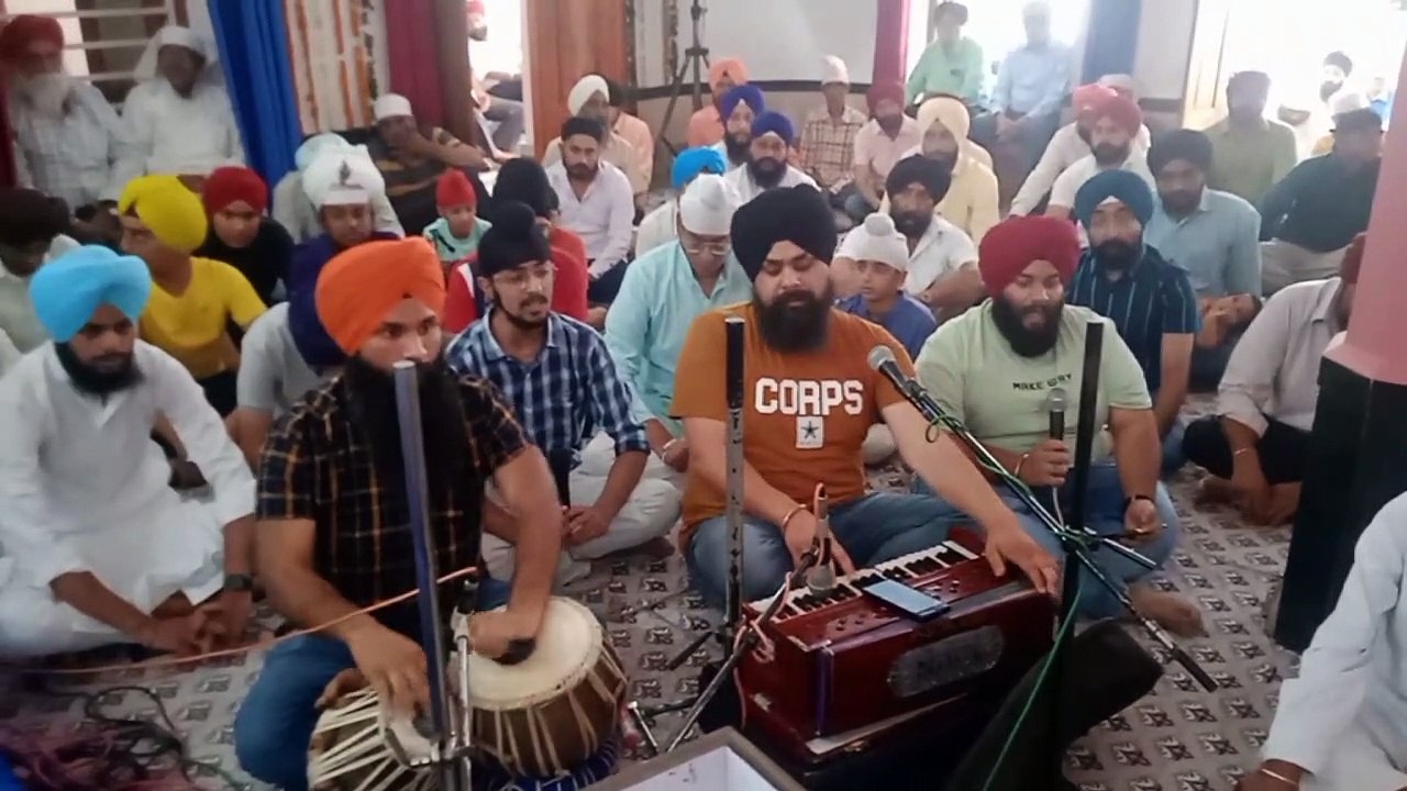 Decorated Kirtan Darbar in Gurudwara, tasted th...