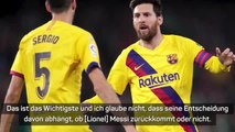 Xavi: Busquets-Verlängerung hängt nicht an Messi