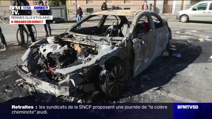 Download Video: Rennes: les affrontements ont cessé dans le centre-ville et les manifestants se sont dispersés