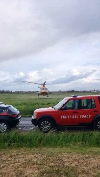 L'elisoccorso porta a Cisanello una donna estratta viva dalle macerie