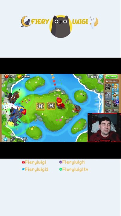 beating HARD MODE odyssey island 4  Bloons TD 6 #shorts