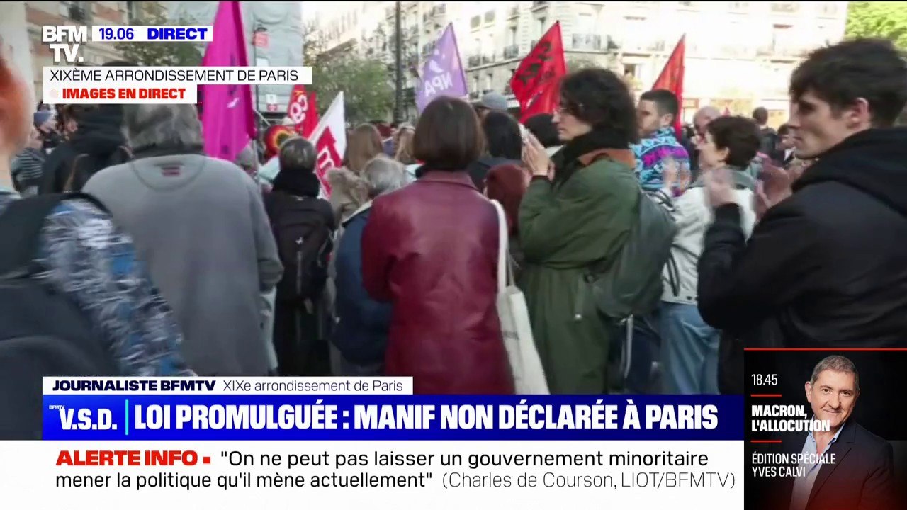 Paris: dans le 19e arrondissement, la manifestation contre la réforme des retraites s'est déroulée dans le calme