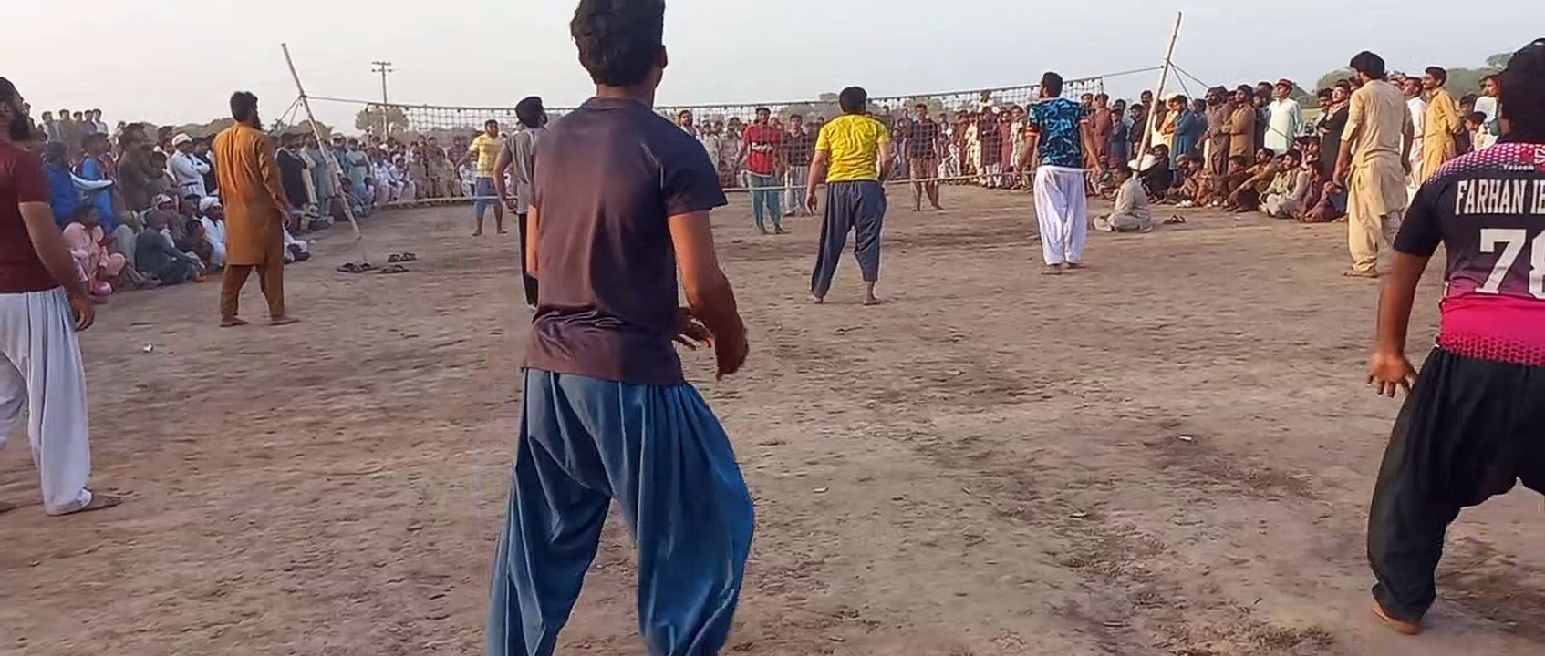 Volleyball match naqvi club vs Faiz pur club