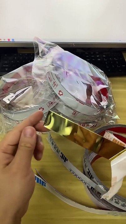 Stainless Steel Wall Decor Sticker _ Stainless Steel Strip Trim Decals - 2.44m Wall -