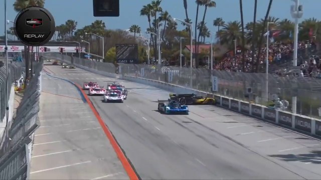 IMSA 2023 Long Beach Start Chaos Bourdais Crash