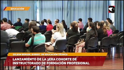 Lanzamiento de la 3era cohorte de instructorado de formación profesional