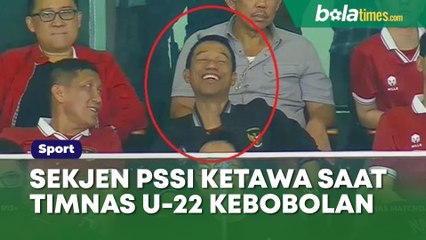 Sekjen PSSI Terciduk Tertawa saat Timnas Indonesia U-22 Dijebol Lebanon, Komentator: Luar Biasa