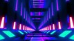 Sci-Fi Corridor With Purple Lights VJ Loop