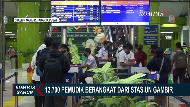 Mayoritas ke Jateng & Jatim, Lebih dari 37 Ribu Pemudik Berangkat dari Stasiun Pasar Senen & Gambir!
