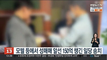 모텔 등에서 성매매 알선 150억 챙긴 일당 송치