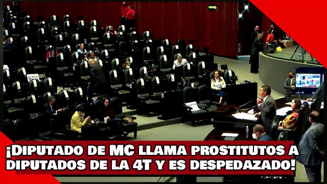 ¡VEAN! ¡Diputado de MC llama prostitutos a diputados de la 4T y es despedazado!