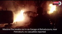 #Massive #Fire breaks out in a Garage at #Bhadurpura |#Hyderabad |@Voiceupmedia