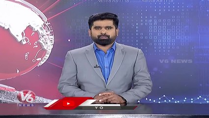 Fire Catches Car At Srisailam Ghat Road _ V6 News