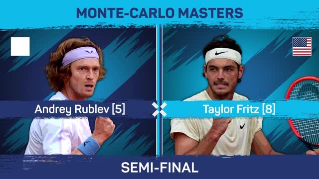 Rublev rallies to reach Monte Carlo final