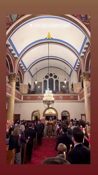 Kωνσταντίνος Αργυρός: Η ξεχωριστή Ανάσταση σε ελληνορθόδοξη εκκλησία στο Σικάγο με την αγαπημένη του