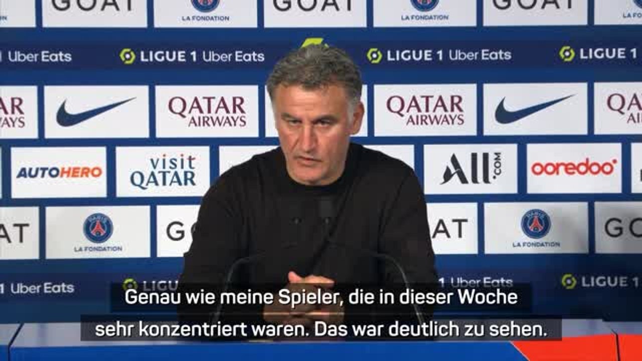 Galtier: 'Spieler waren sehr konzentriert'