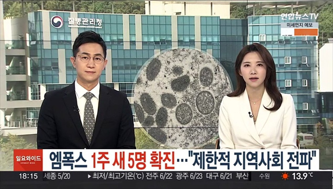 엠폭스 1주 새 5명 확진…"제한적 지역사회 전파"
