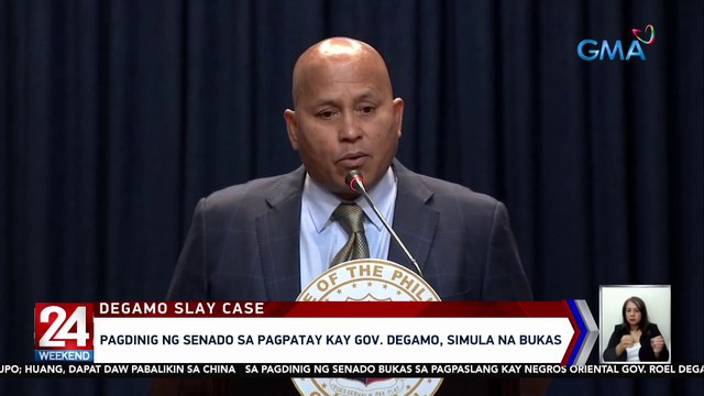 Pagpayag ni Sen. Dela Rosa sa virtual na pagdalo ni Rep. Teves sa pagdinig, binawi | 24 Oras Weekend