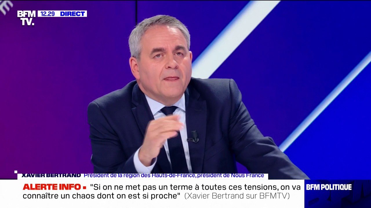 Xavier Bertrand: "Il n'y a que des perdants" dans le conflit social autour de la réforme des retraites