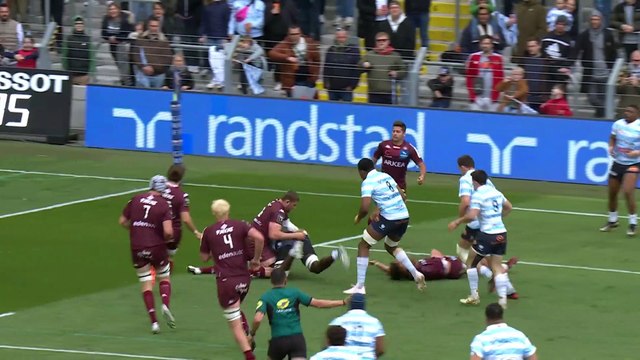 TOP 14 - Essai de Gael FICKOU (R92) - Racing 92 - Union Bordeaux Bègles - Saison 2022-2023
