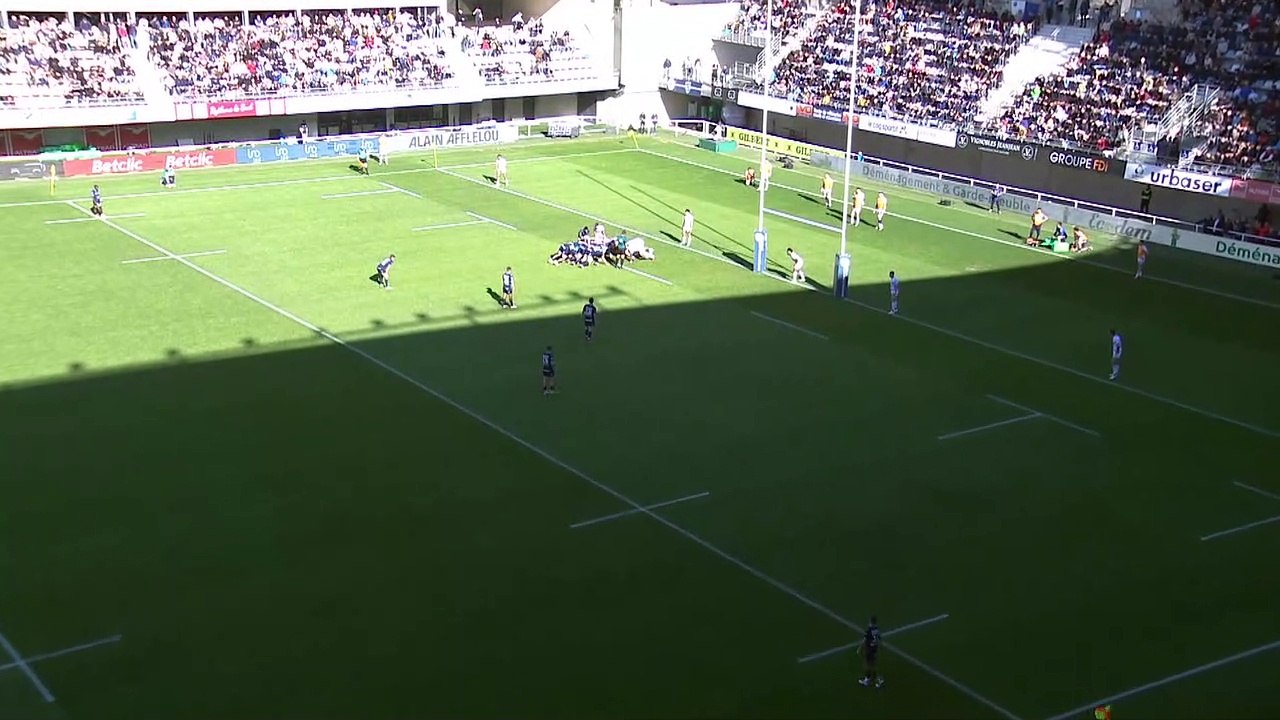 TOP 14 - Essai de Vincent RATTEZ (MHR) - Montpellier Hérault Rugby - Castres Olympique - Saison 2022-2023
