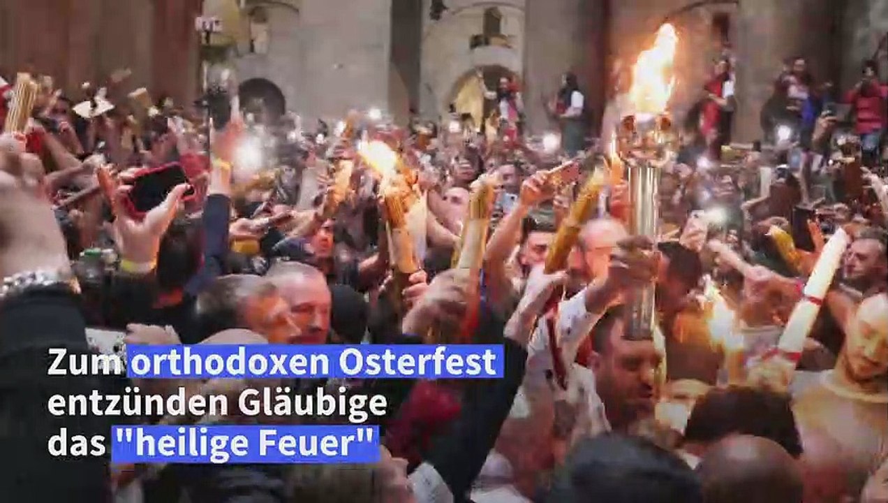 Orthodoxe Ostern in Jerusalem: 'Ich bin im Himmel'