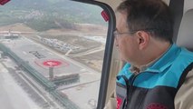 Bakan Dönmez’den Karadeniz'de dev açılış öncesi havadan inceleme