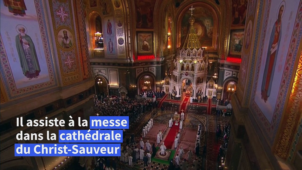 Russie : Poutine assiste à la principale liturg...