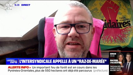 Réforme des retraites promulguée: "Tous les jours, il va y avoir des actions", assure le syndicaliste Simon Duteil (Solidaires)