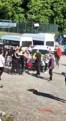 Amatör maçta kavga çıktı polis tarafları havaya ateş ederek ayırdı