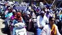 नीमच: पुरानी पेंशन बहाली मांग को लेकर कर्मचारियो ने निकाली वाहन रैली