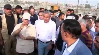 Shehbaz Sharif's surprise visit to Lahore Bridge and CBD Underpass under construction in Lahore. The prime minister was also briefed on the project