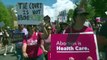 Abortion rights activists protest at US Supreme Court