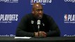 Mike Brown after the Sacramento Kings' win against Golden State Warriors in Game 1