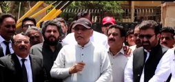 The matter of presenting PTI Sindh president Syed Ali Haider Zaidi in court