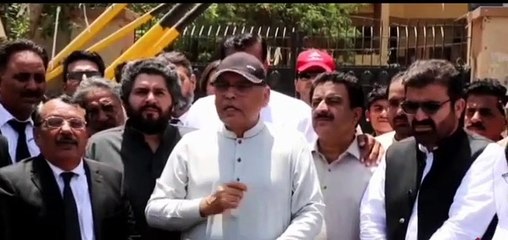 The matter of presenting PTI Sindh president Syed Ali Haider Zaidi in court