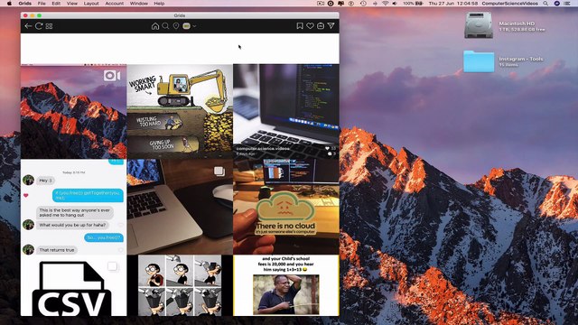 How to USE Instagram on a Computer (GRIDS Application) - Keyboard Shortcuts | Tutorial 44