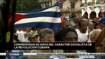 teleSUR Noticias 11:30 16-04: Cuba: 62 años defendiendo el Socialismo