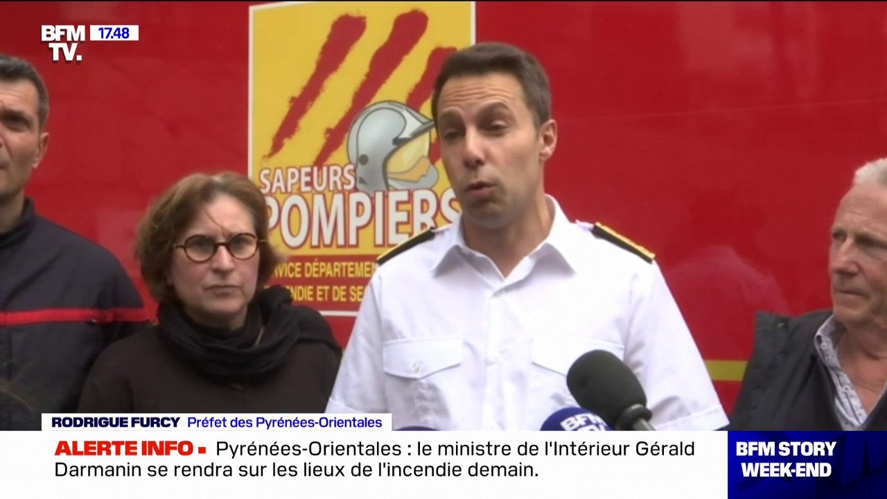 Incendie dans les Pyrénées-Orientales: les pompiers sont "encore en lutte sur le feu", affirme le préfet Rodrigue Furcy