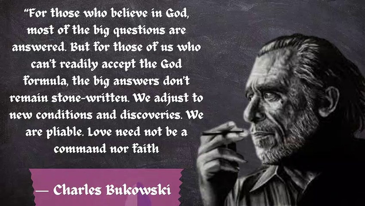Prepare to be inspired Charles Bukowski's most powerful quotes