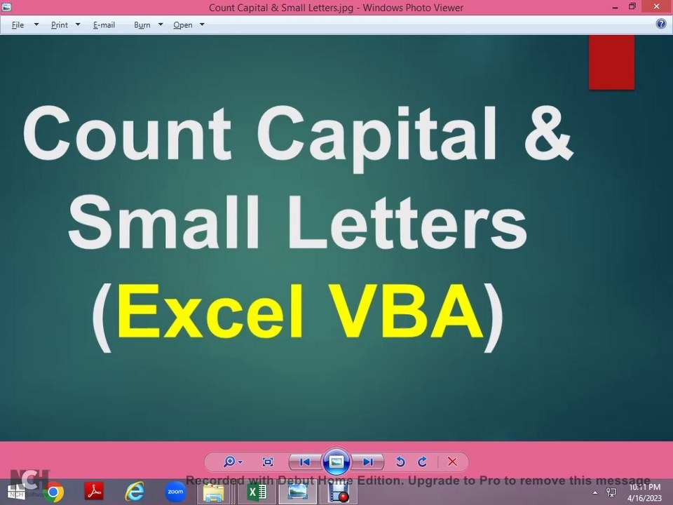 UDF Function-Count Capital & Small letter
